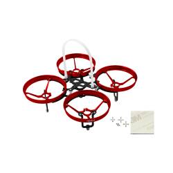 Rakonheli CNC AL and CF Upgrade Kit (7mm motor) (Red) 