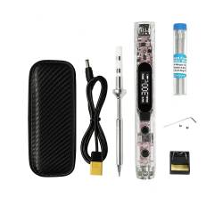SEQURE S1012 Pro Max Soldering Iron Kit w/ TS-D24 Tip + LEDs - Pink
