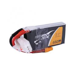 TATTU 650mAh 2S1P 75C 7.4V Lipo Battery Pack with XT30 plug