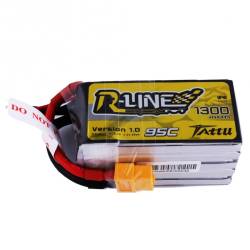 TATTU R-line 1300mah 95C 5S1P Fpv Racing Battery with XT60 Plug