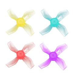 Gemfan 1220-4 31mm 4-Blade Whoop Propeller (1mm Shaft - Set of 8)
