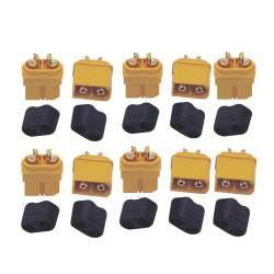 Amass XT60H Power Connectors (Male + Female - 5 Sets, 10 Pcs)