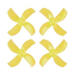 BETAFPV 31mm 4-Blade Whoop Propellers (1.0mm Shaft - Yellow)