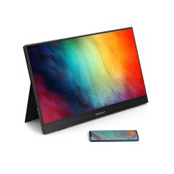 Zeuslap 15.6" Portable Touch Screen HD Monitor w/ Remote - AT156