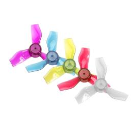 MANGRY Hélice 3 Pales 31mm Trou 1mm – Set 8 Pièces CW/CCW – Pour Tinywhoop Mobula6 – Matériau Composite Carbone