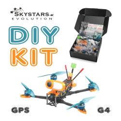 SkyStars G4 Long Range 4" ARF Drone Kit w/ GPS - 4S