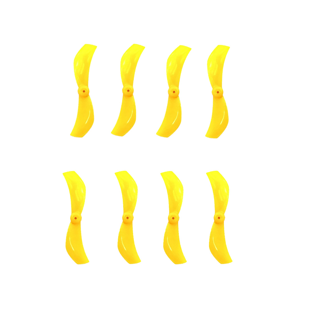 Gemfan 40MM 1610 2-Blade Propeller (Set of 8) - 1mm Shaft - Yellow