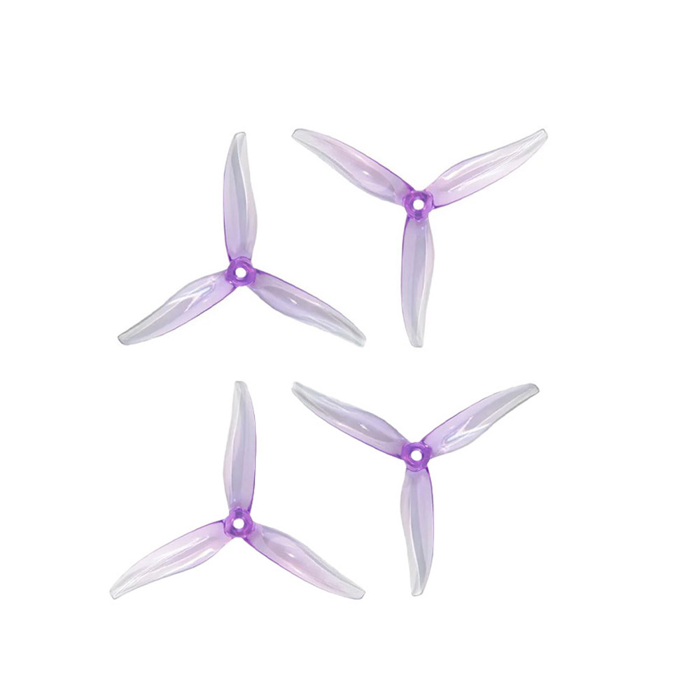 Gemfan Fury 5128.0 Tri-Blade 5" Prop 4 Pack - Choose your color