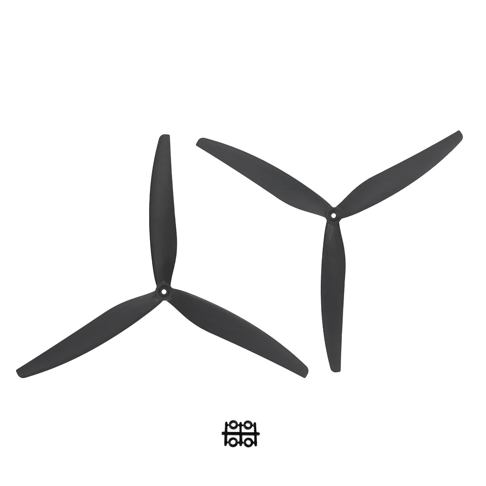 Gemfan 16X8X3 Glass Fiber Nylon 3-Blade Propeller (Set of 2)