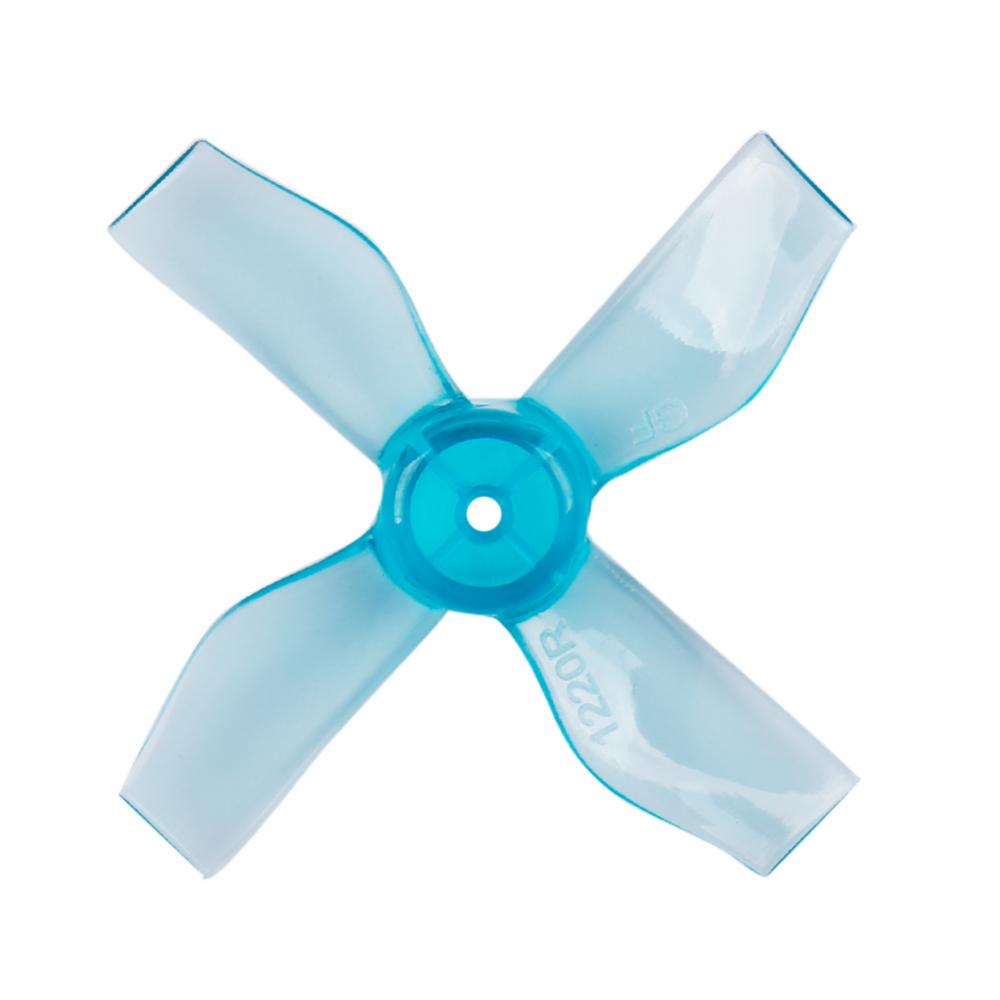 Gemfan 1220 31mm 4 Blatt Propeller 0.8mm Loch Klar Blau 4xCW 4xCCW