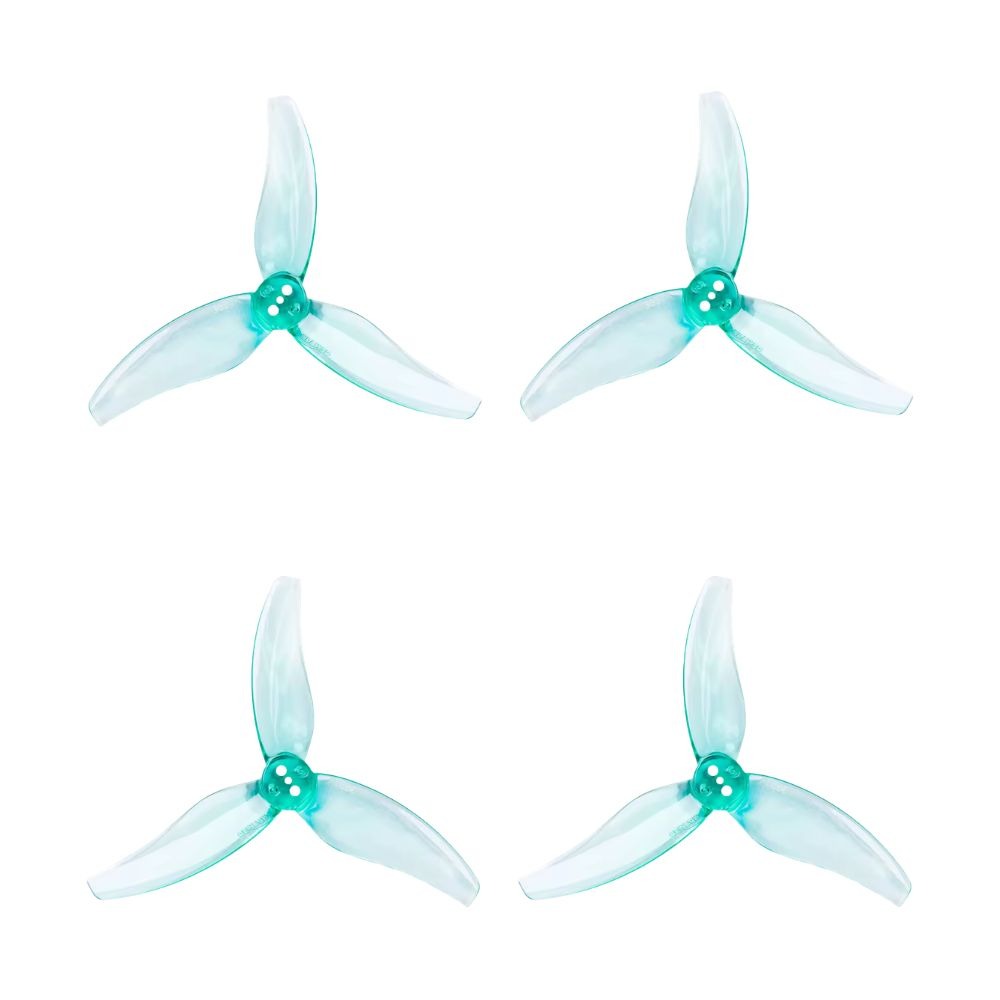 Gemfan Hurricane 3630-3 Durable Tri-Blade 3.5" Prop 4 Pack w/Adapter for 1.5mm T-Mount - Choose Your Color