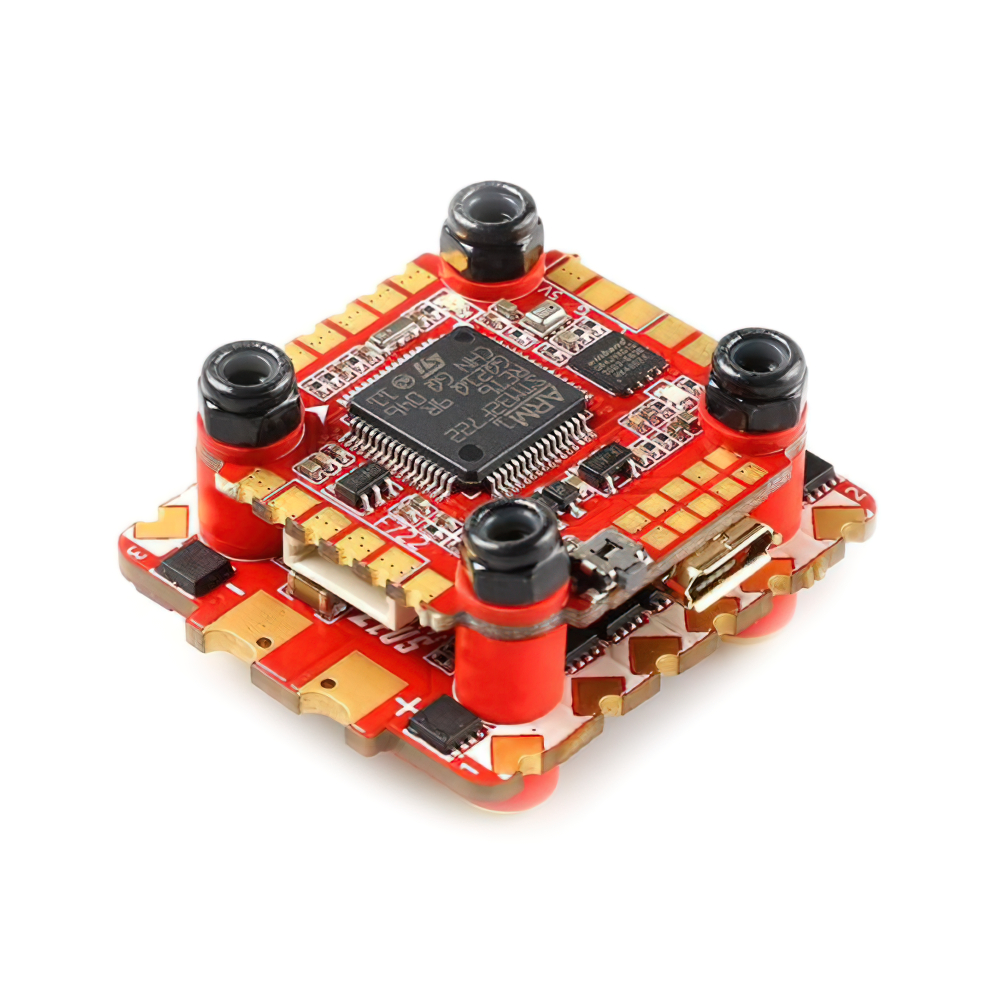 HGLRC Zeus F728 Mini Stack - F722 FC + 28A 3-6S 4-in-1 BLHeli_S ESC
