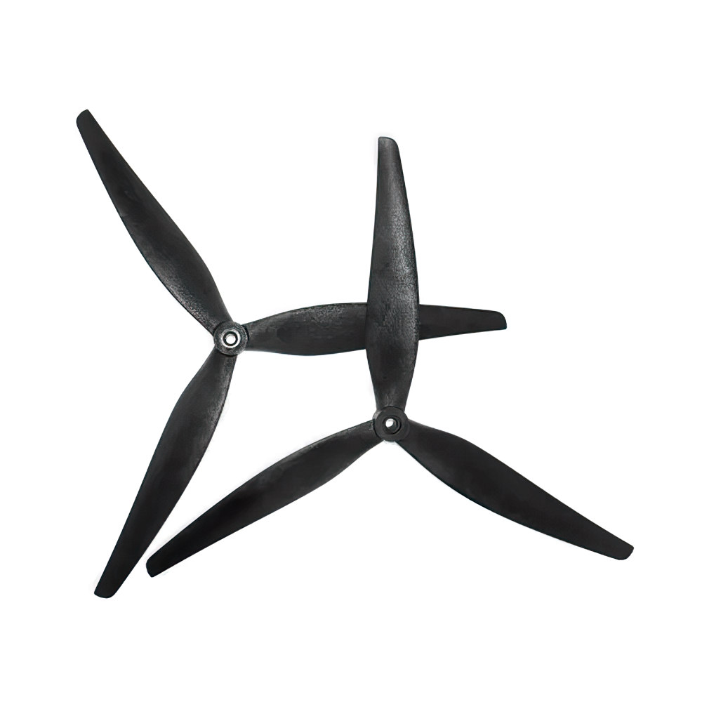 HQProp MacroQuad 11x7.5x3 3-Blade Propeller (Set of 2) - Black