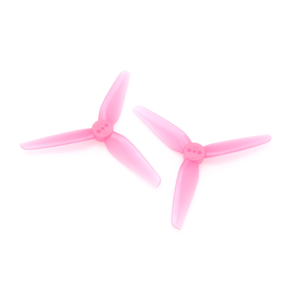 HQProp 3X1.8X3 1.5MM 3-Blade Propeller - Yellow/Pink (Set of 4)