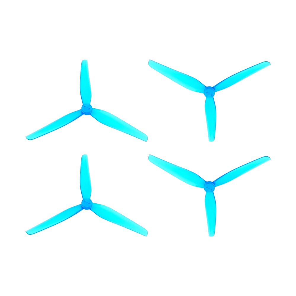 HQProp Durable T5x2x3 3-Blade Propeller (Set of 4) - 1.5mm - Blue