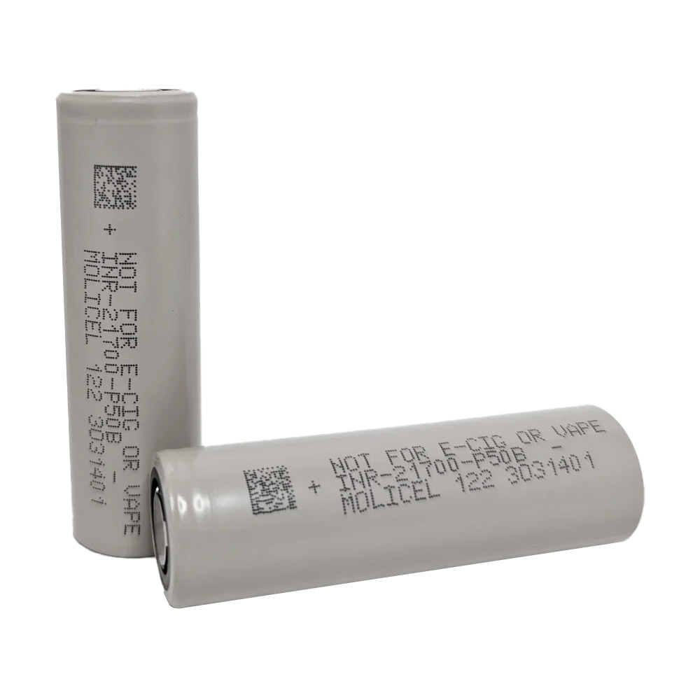 molicel 21700 rechargeable vape battery P50B 5000mAh 60A 3.6V Li-Ion (2pcs) Coil Resistance:Dual Core Coil - 0.25Ω DiscountCodeApplies vape juice wholesale distributor P50B is a high
