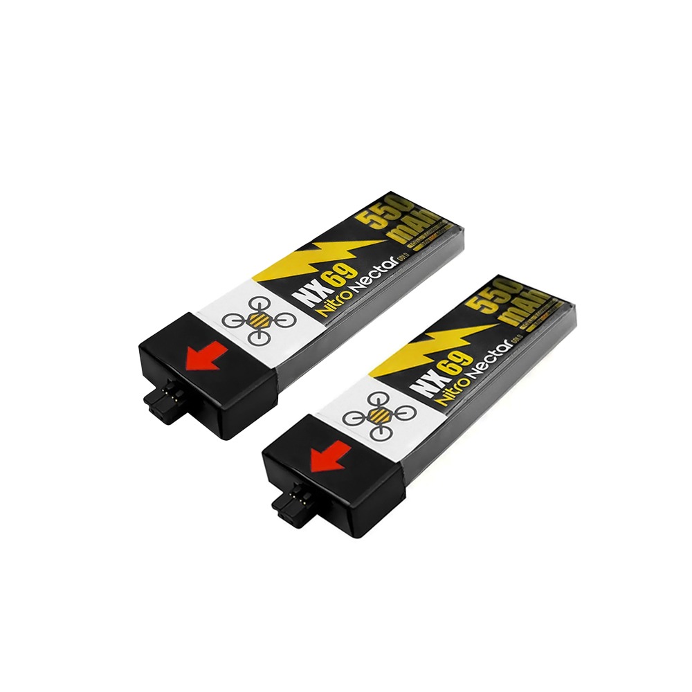 NewBeeDrone Nitro Nectar 550mAh 1S 80C HV LiPo Battery (2pcs) - NX69