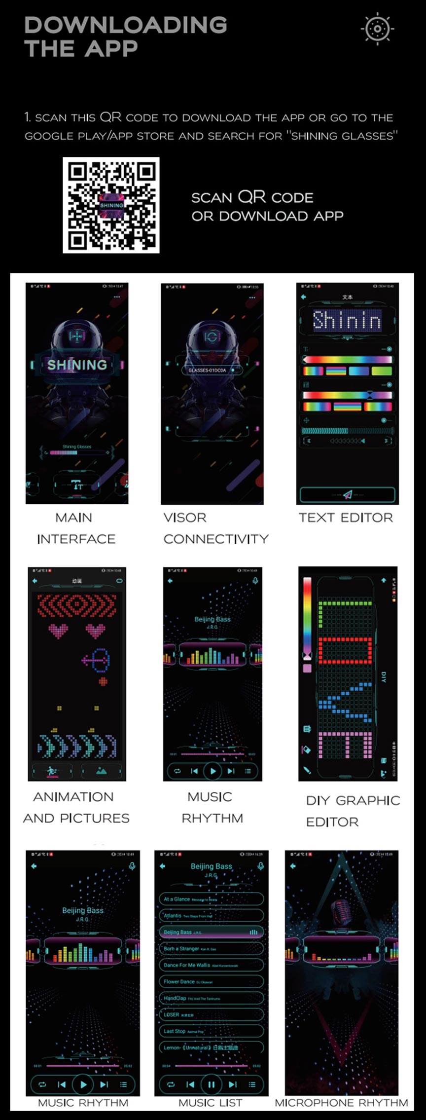 CyberMech LED Visor Info 2
