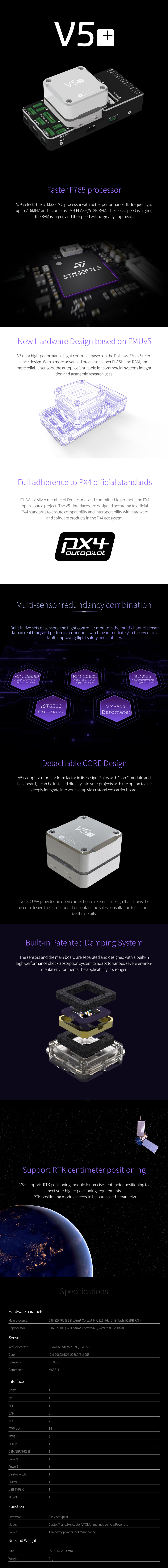 CUAV V5+