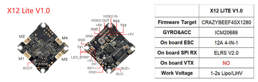 Happymodel X12 Lite Flight Controller