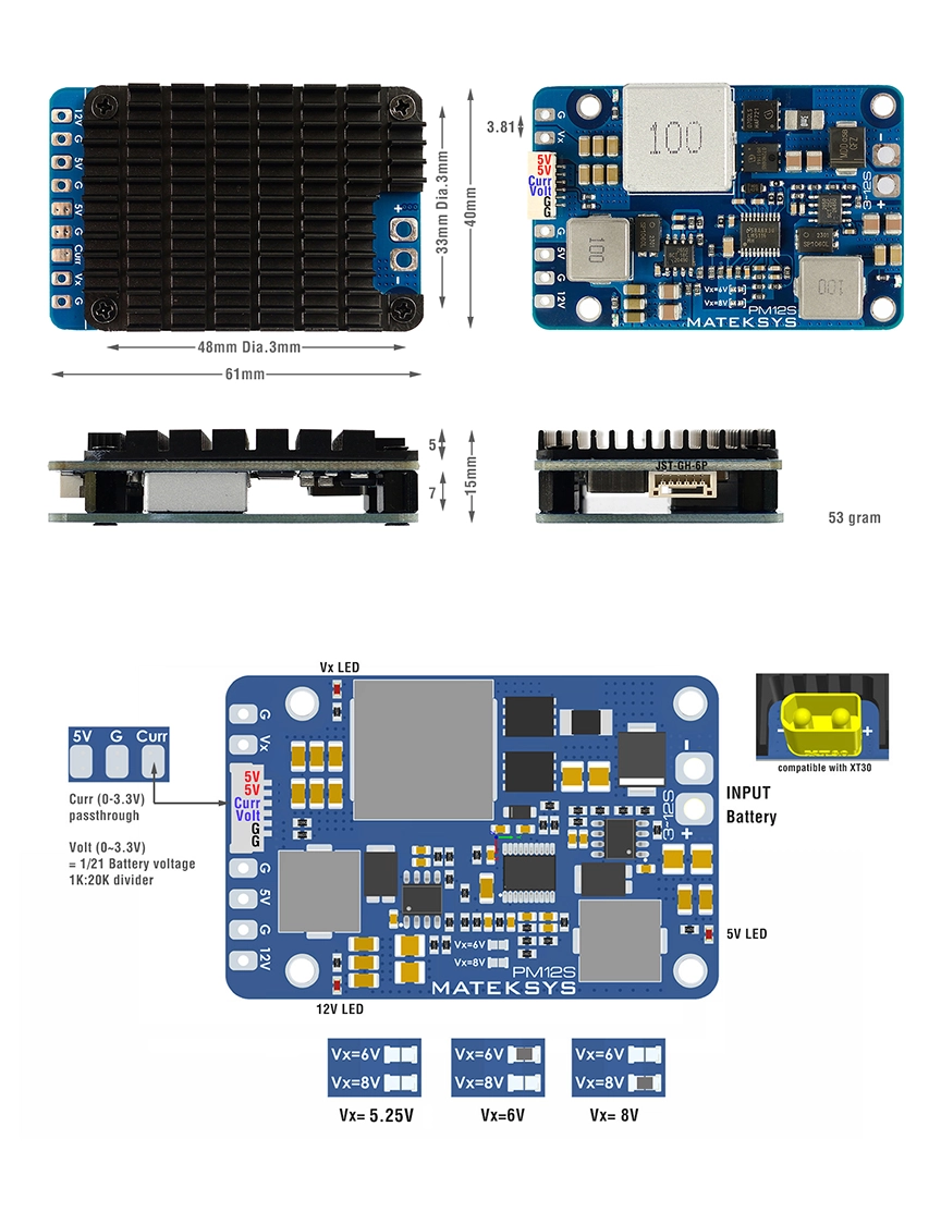 Mateksys PM12S-3 Power Module