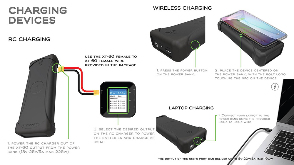  Lumenier Power Bank Pro 225 Features