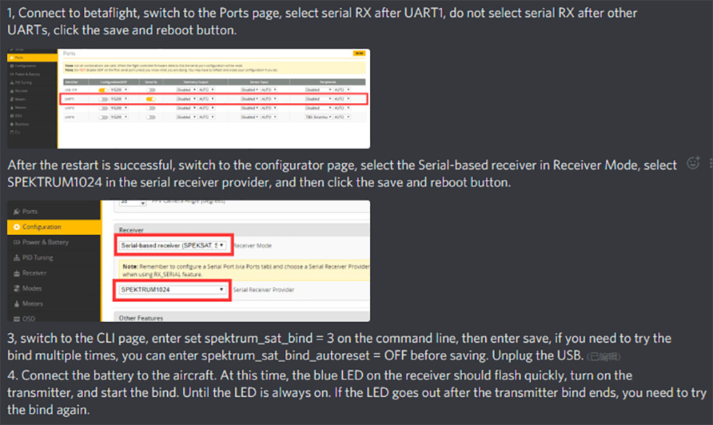 DSMX Binding